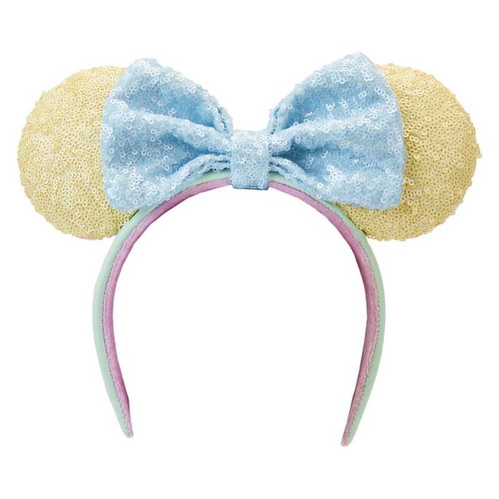 Loungefly Sequin Mouse Ears Headband - Blue , Pink , green and Yellow